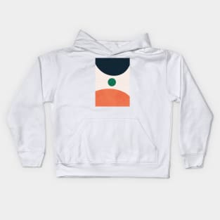 Geometric Art, Mid Century Modern, Nordic, Abstract-Art Kids Hoodie